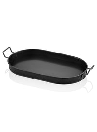 Black Oval Serving Tray