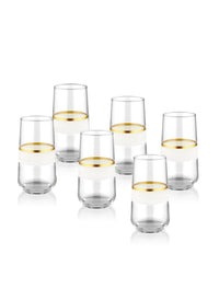 Snow Collection Highball Glasses (Set of 6)