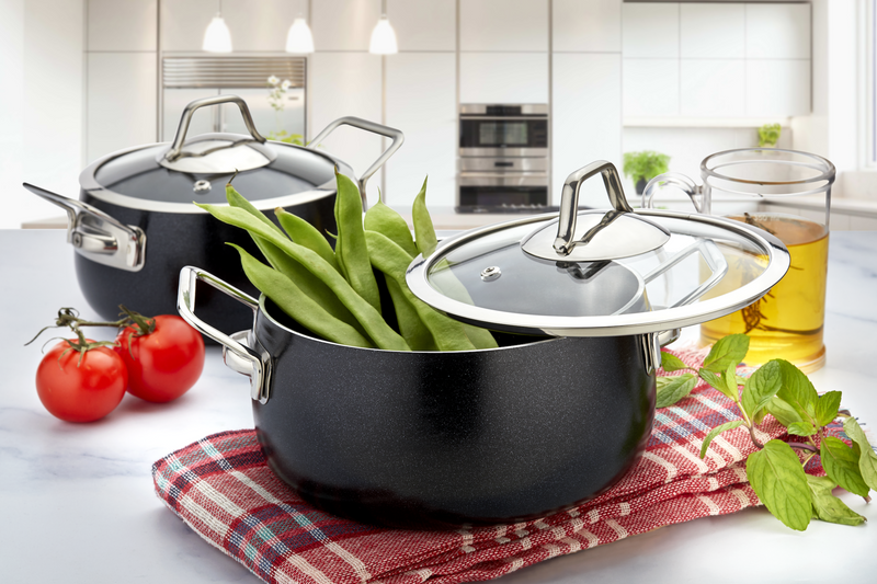Zest Gusto Collection 6 Piece Non Stick Granite Cookware Set Rozi