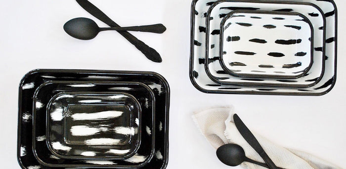 Stripe Enamelware Collection