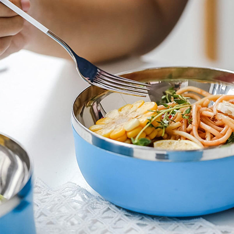 Freshbox 3-Layer Stainless Steel Bento Lunch Box (Blue)