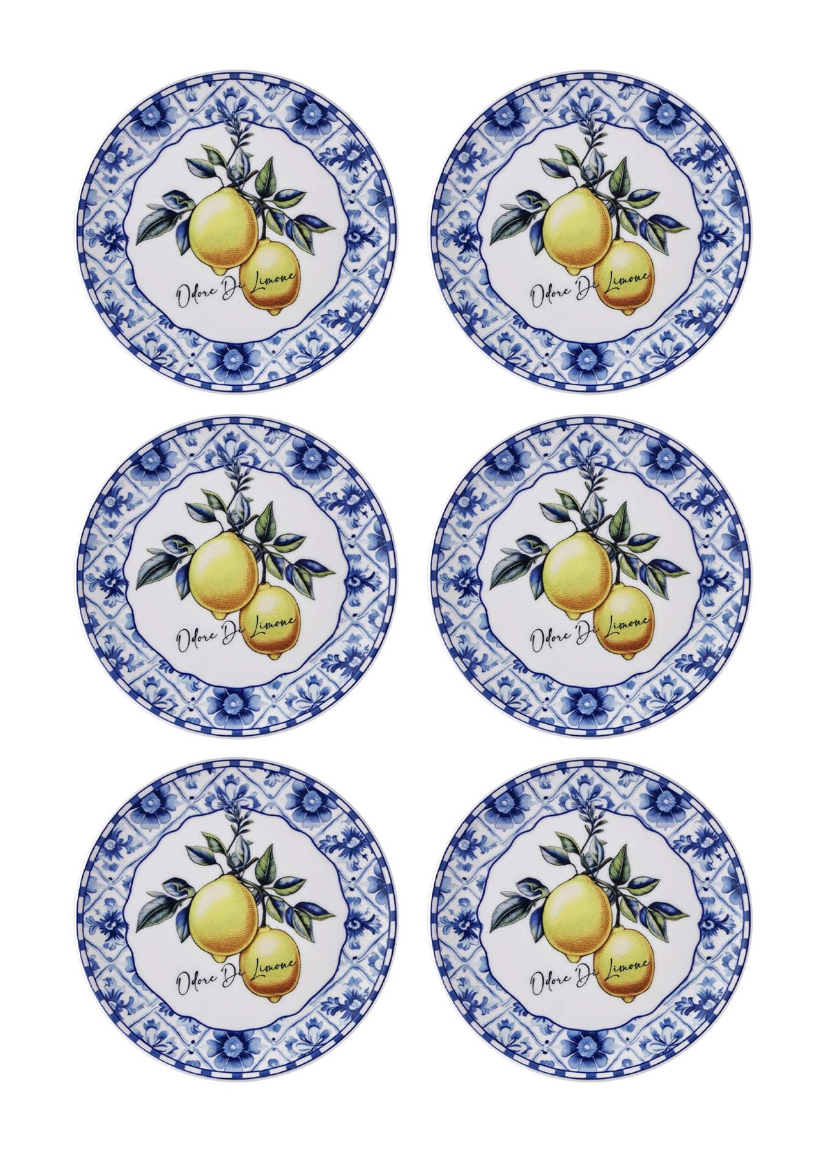 Odore Di Limone Collection Side Plates, Set of 6
