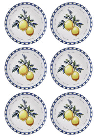Odore Di Limone Collection Dinner Plates, Set of 6
