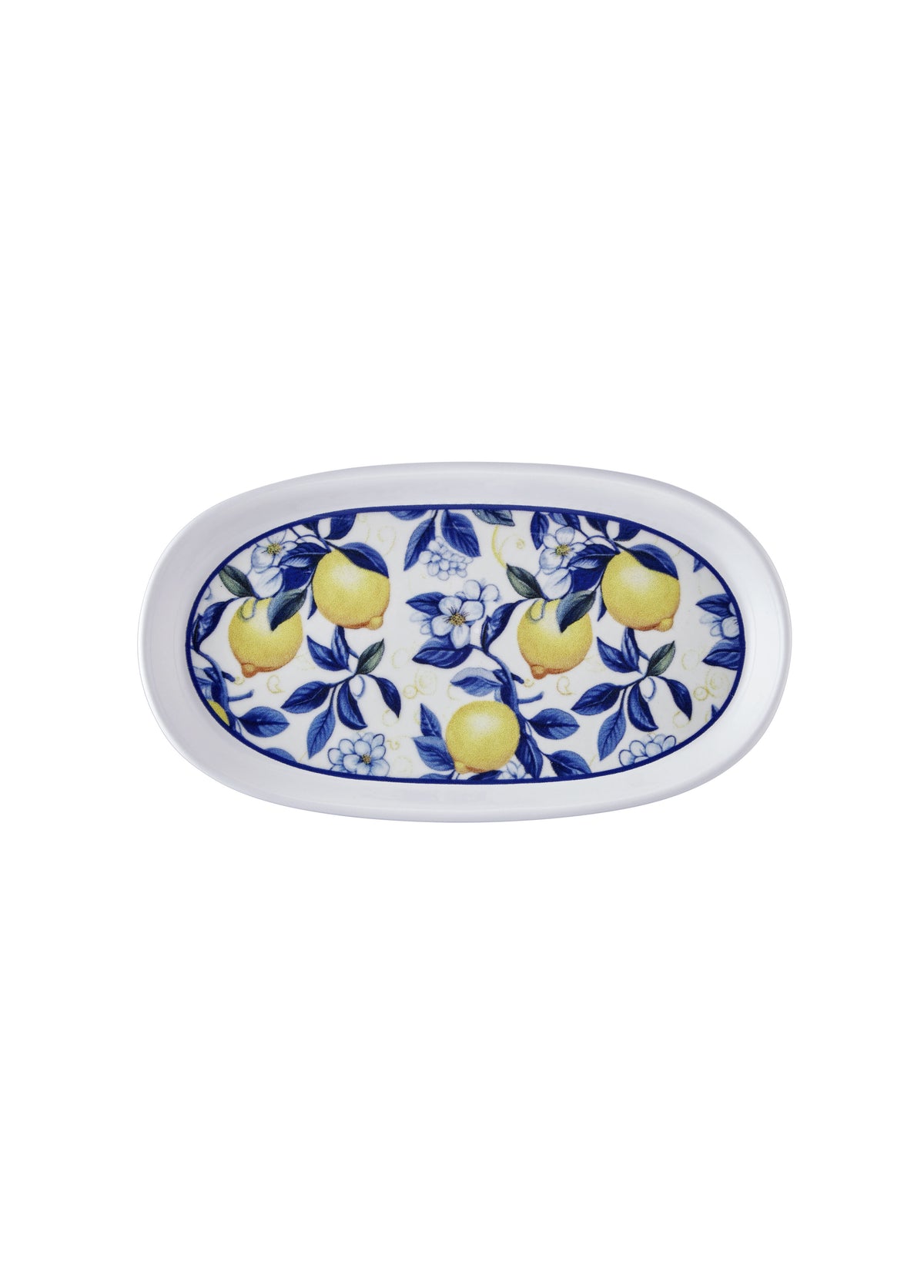Odore Di Limone Collection Oval Serving Platter, Set of 2 (26 x 14 cm)