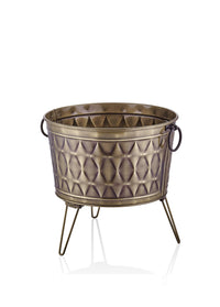 Prizma Collection Foldable Gold Plant Pot