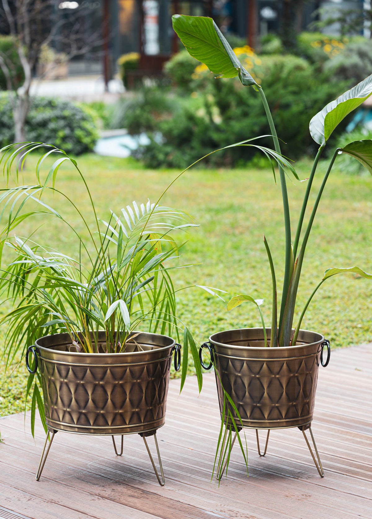 Prizma Collection Foldable Gold Plant Pot