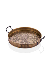 Gold Round Serving Tray