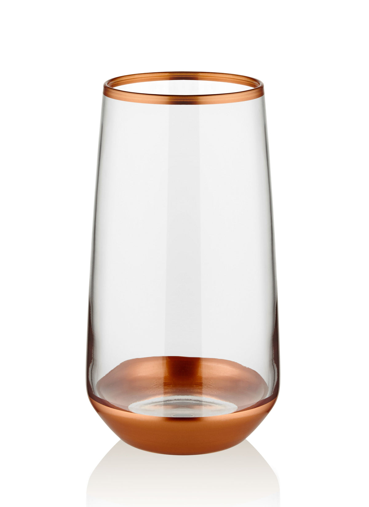 Glam Collection Copper Highball Glasses (Set of 6)