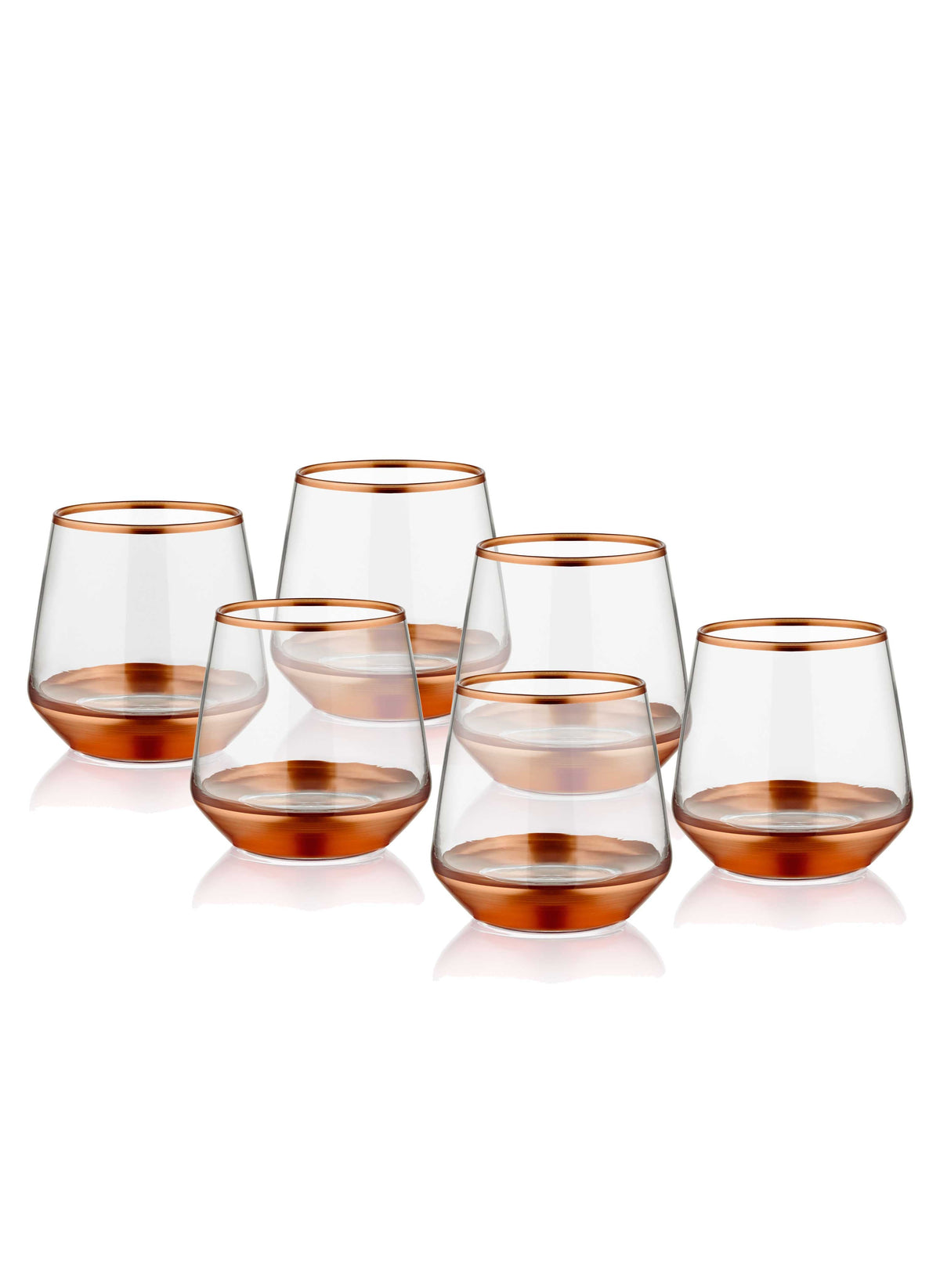 Glam Collection Copper Tumblers (Set of 6)