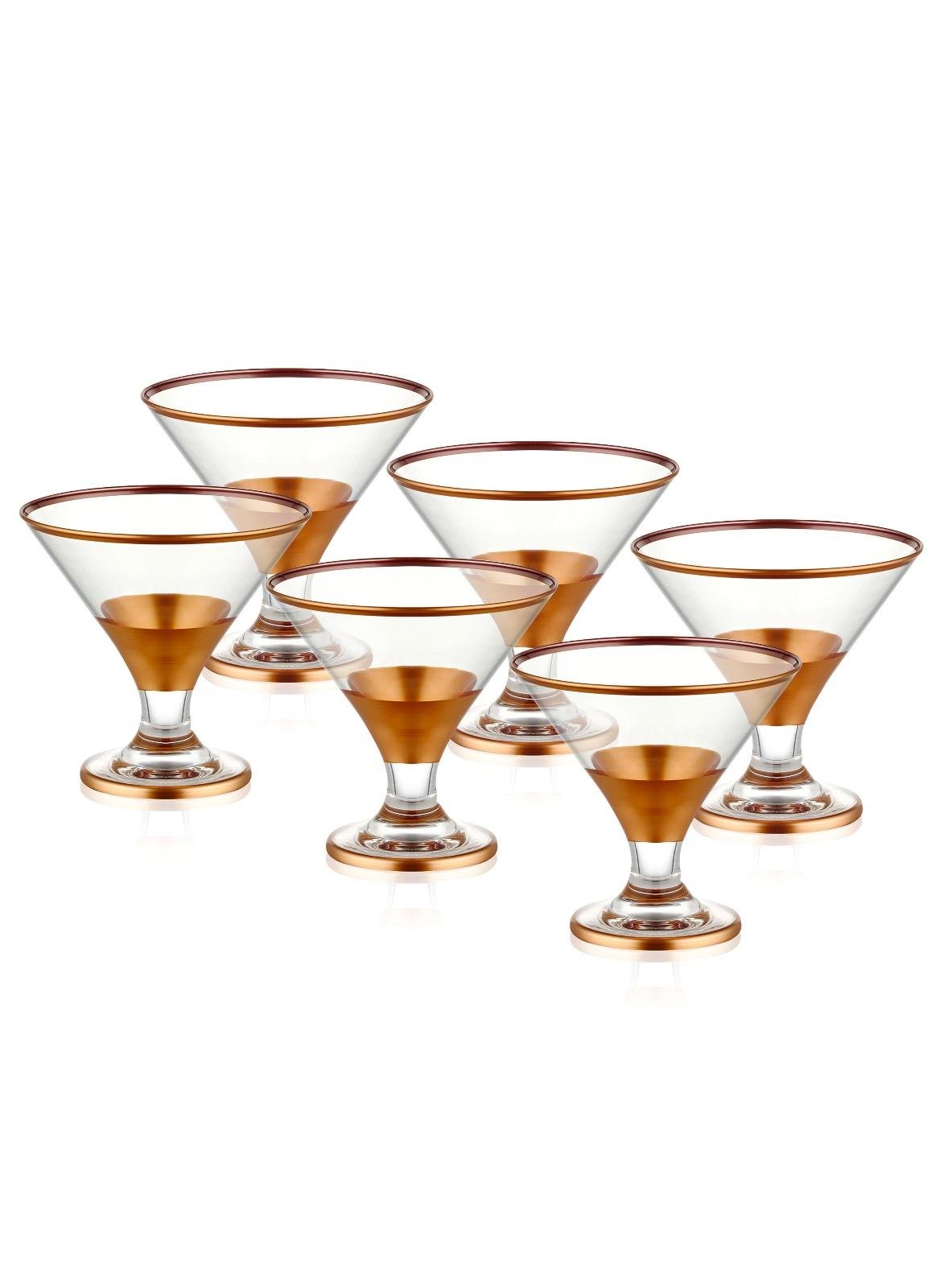 Glam Collection Copper Dessert Bowls (Set of 6)