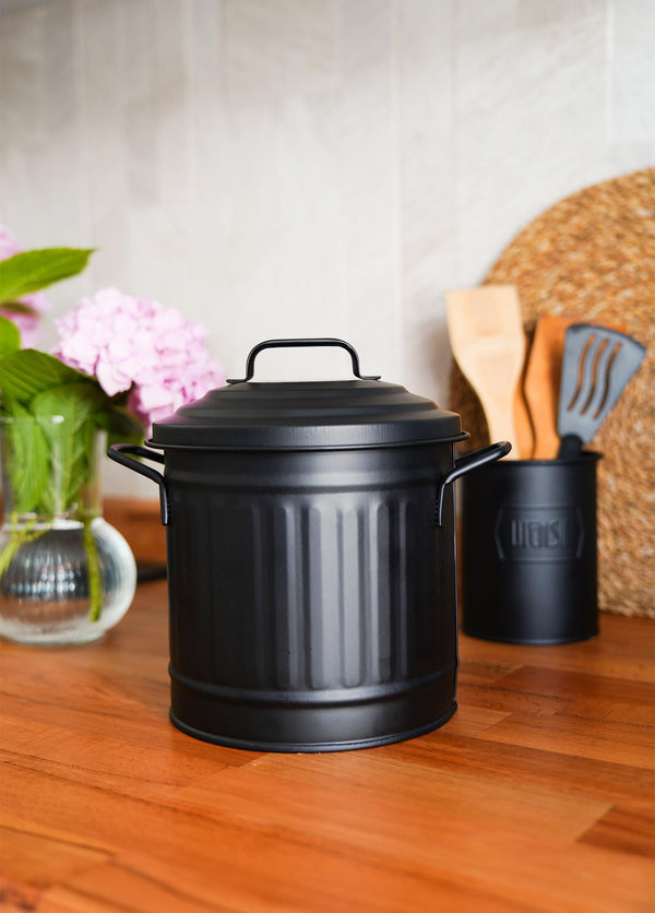 Black Countertop Waste Bin (4 Litres)