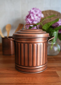 Copper Countertop Waste Basket (4 Litres)