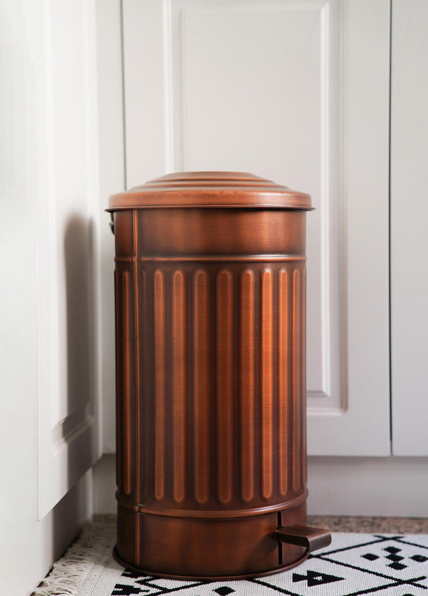 Copper Step On Rubbish Bin (24 Litres)