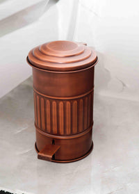 Copper Step On Bathroom Rubbish Bin (5 Litres)