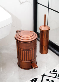 Copper Step On Bathroom Rubbish Bin (5 Litres)