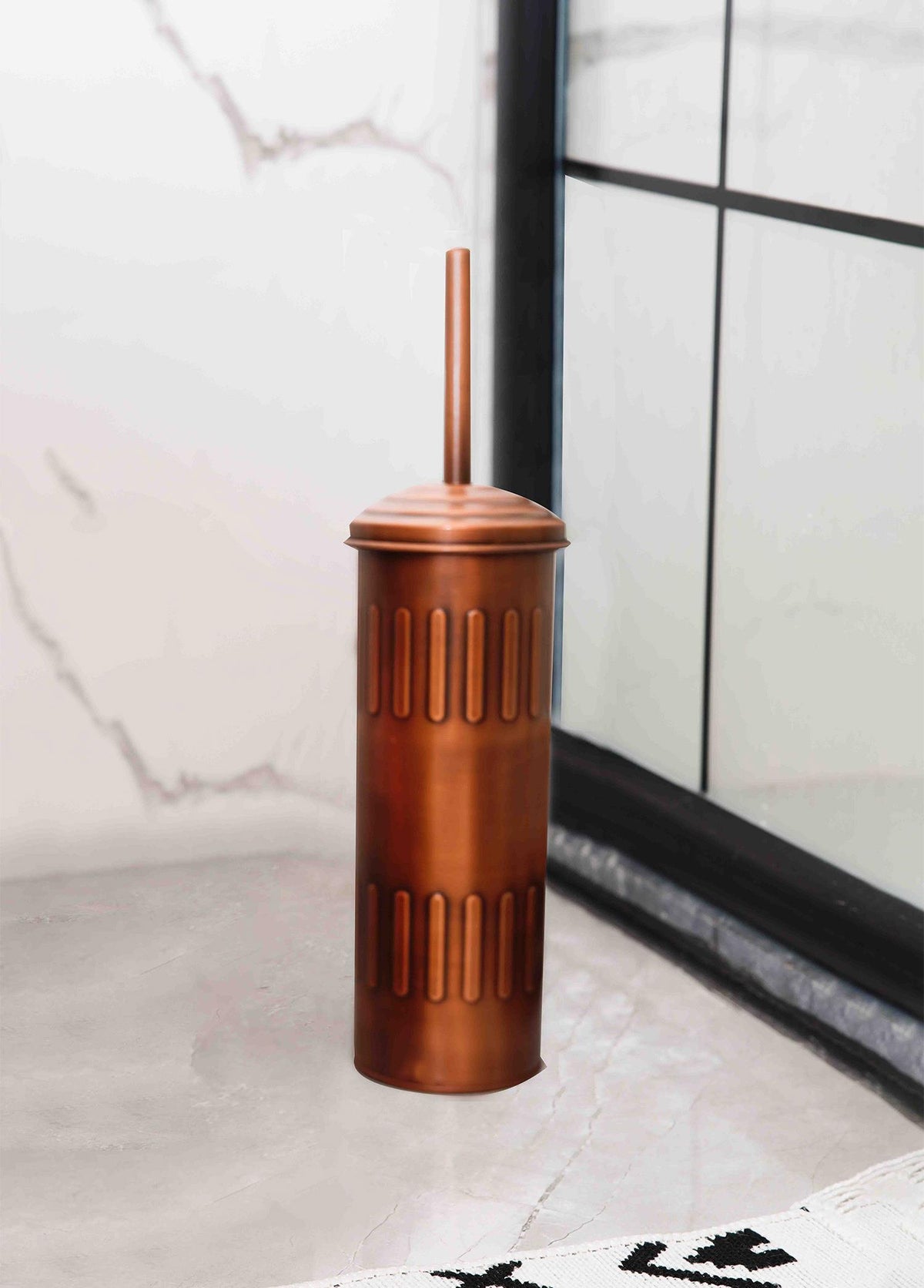 Copper Toilet Brush And Holder