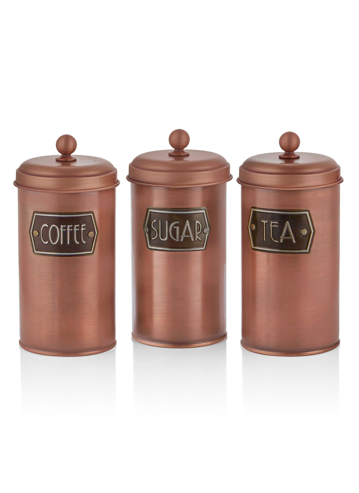 Copper Coffee, Tea, And Sugar Canister Set 22 cm (H) – Rozi