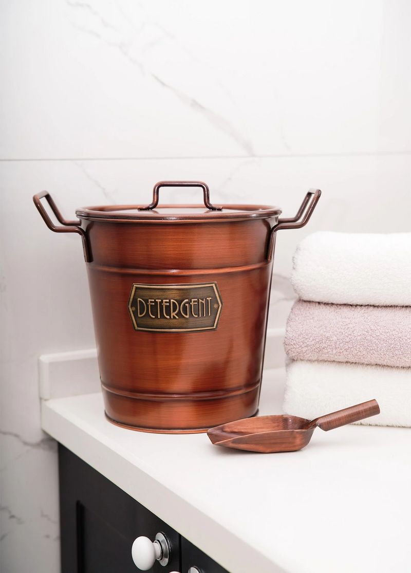 Copper Detergent Storage Bin