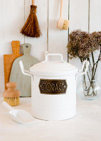 White Kitchen Storage Bin