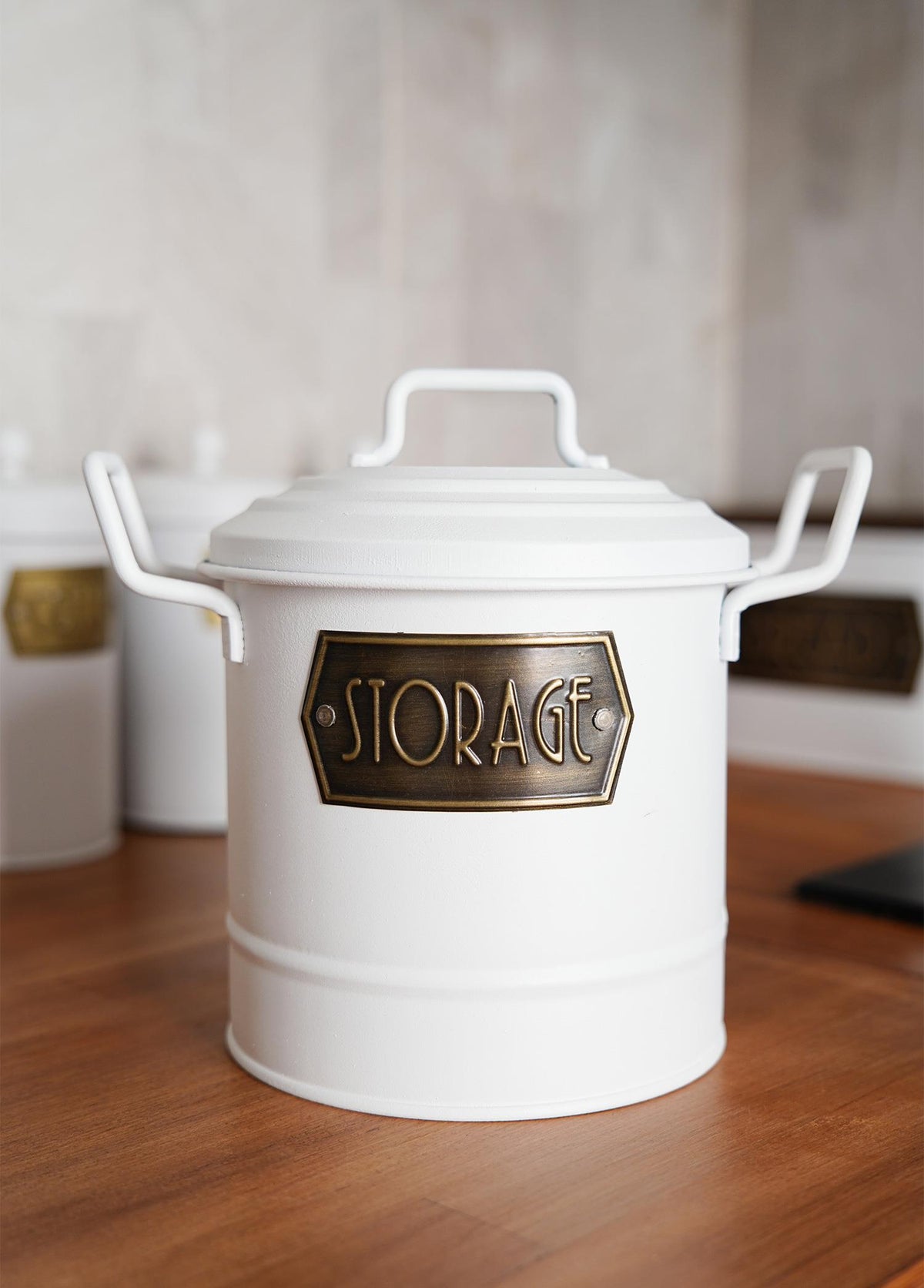 White Kitchen Storage Bin