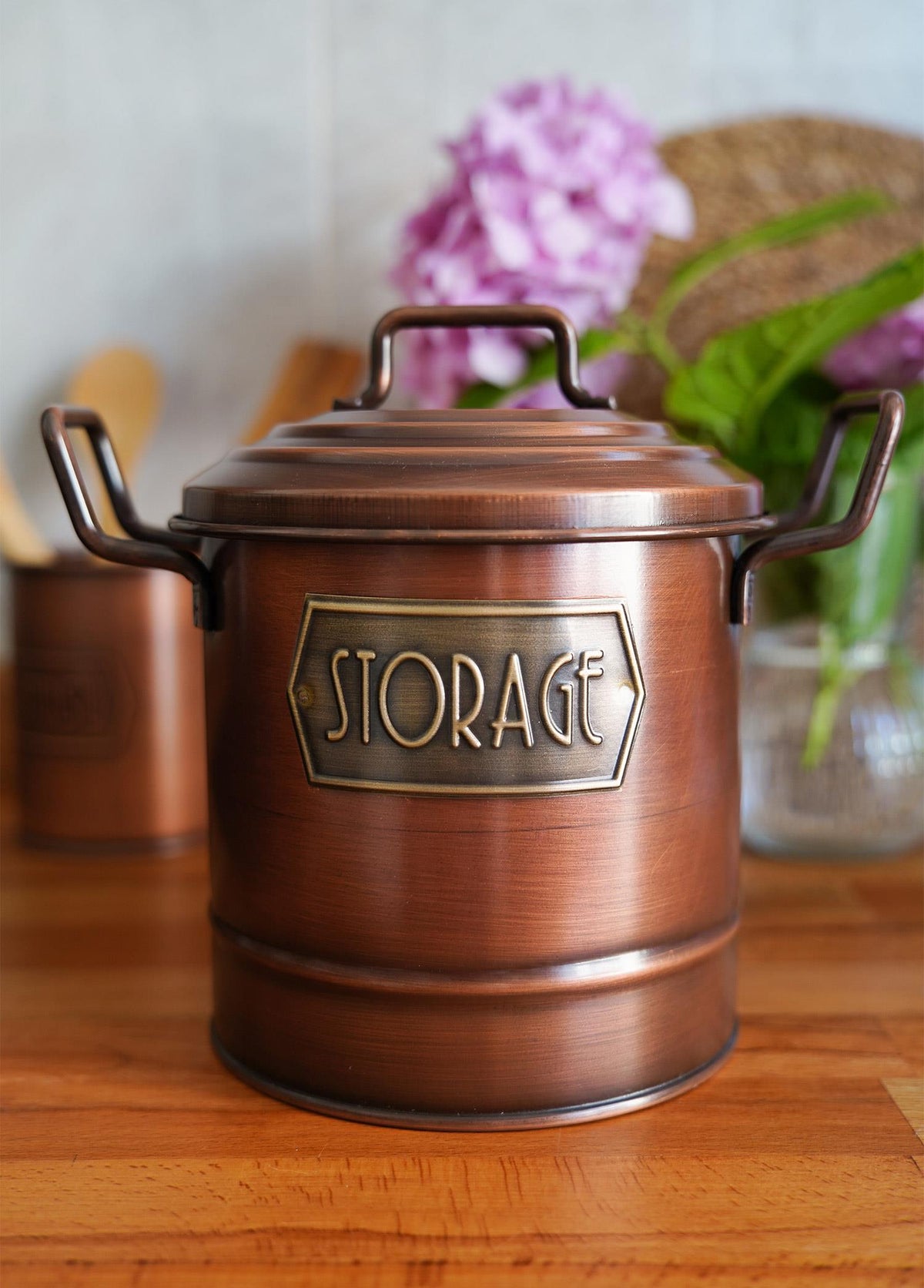 Copper Kitchen Storage Bin