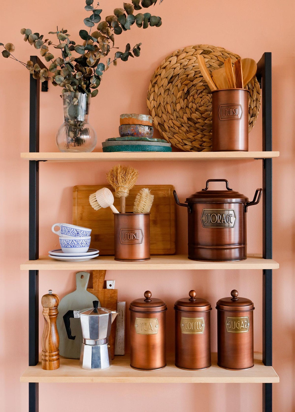 Copper Kitchen Storage Bin