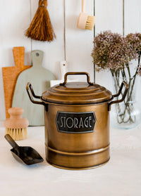 Gold Kitchen Storage Bin