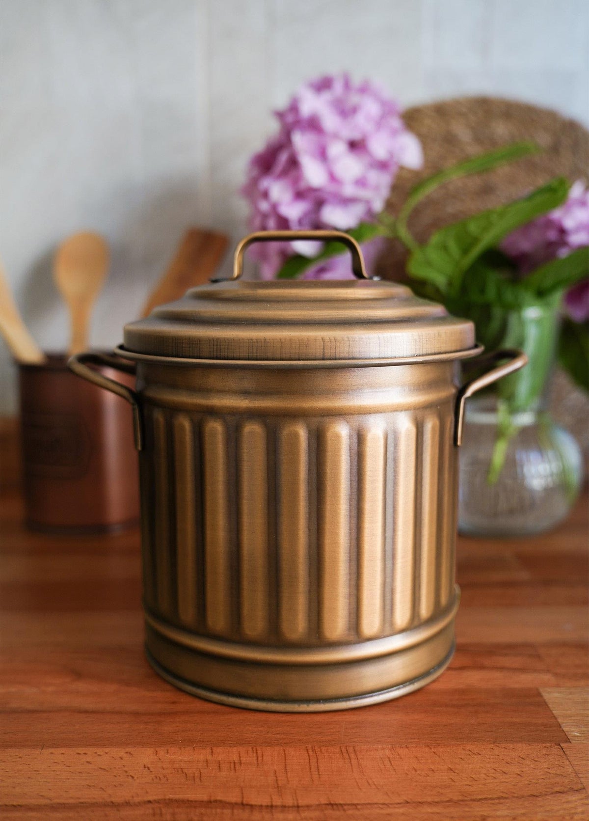 Gold Countertop Waste Basket (4 Litres)