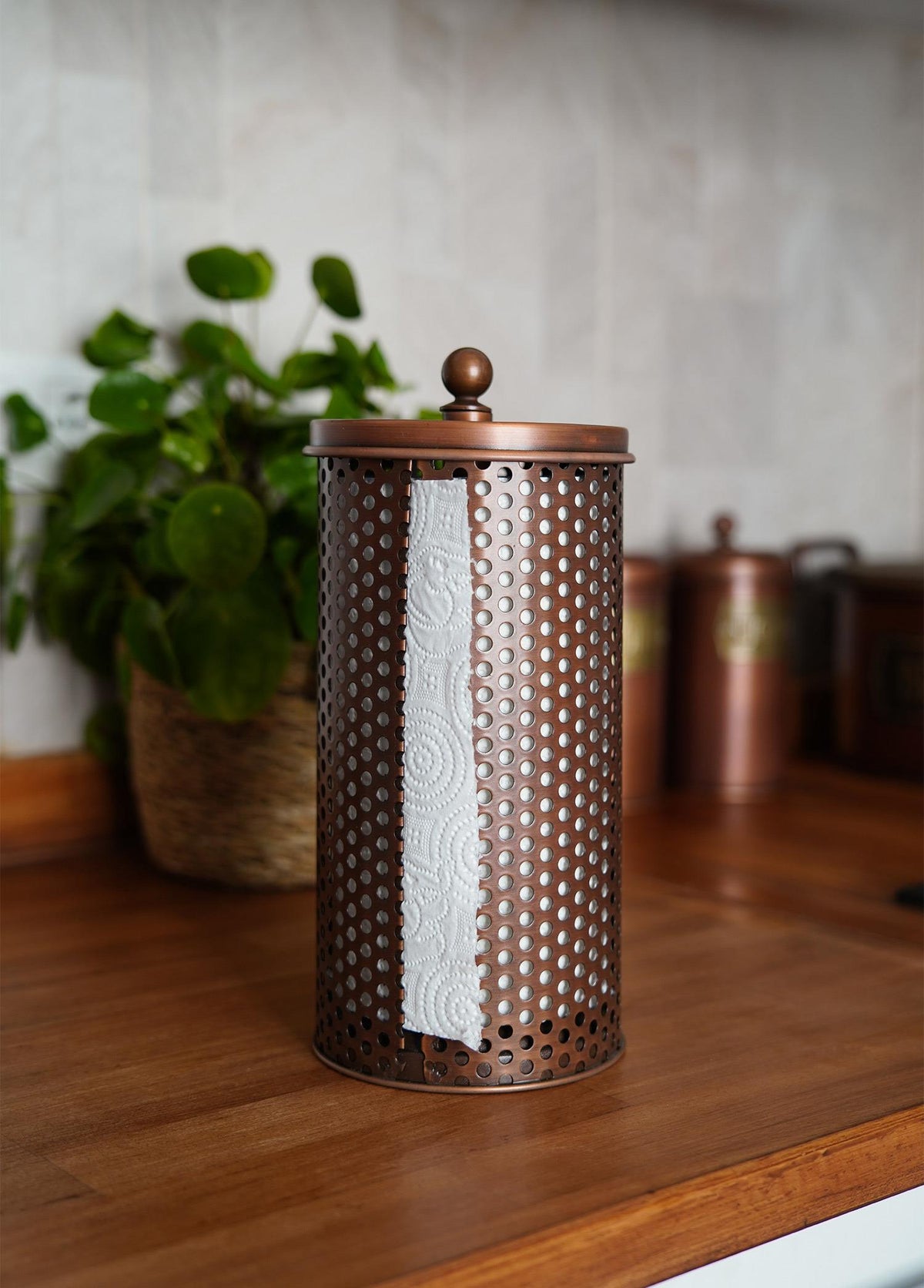 Copper Paper Towel Holder