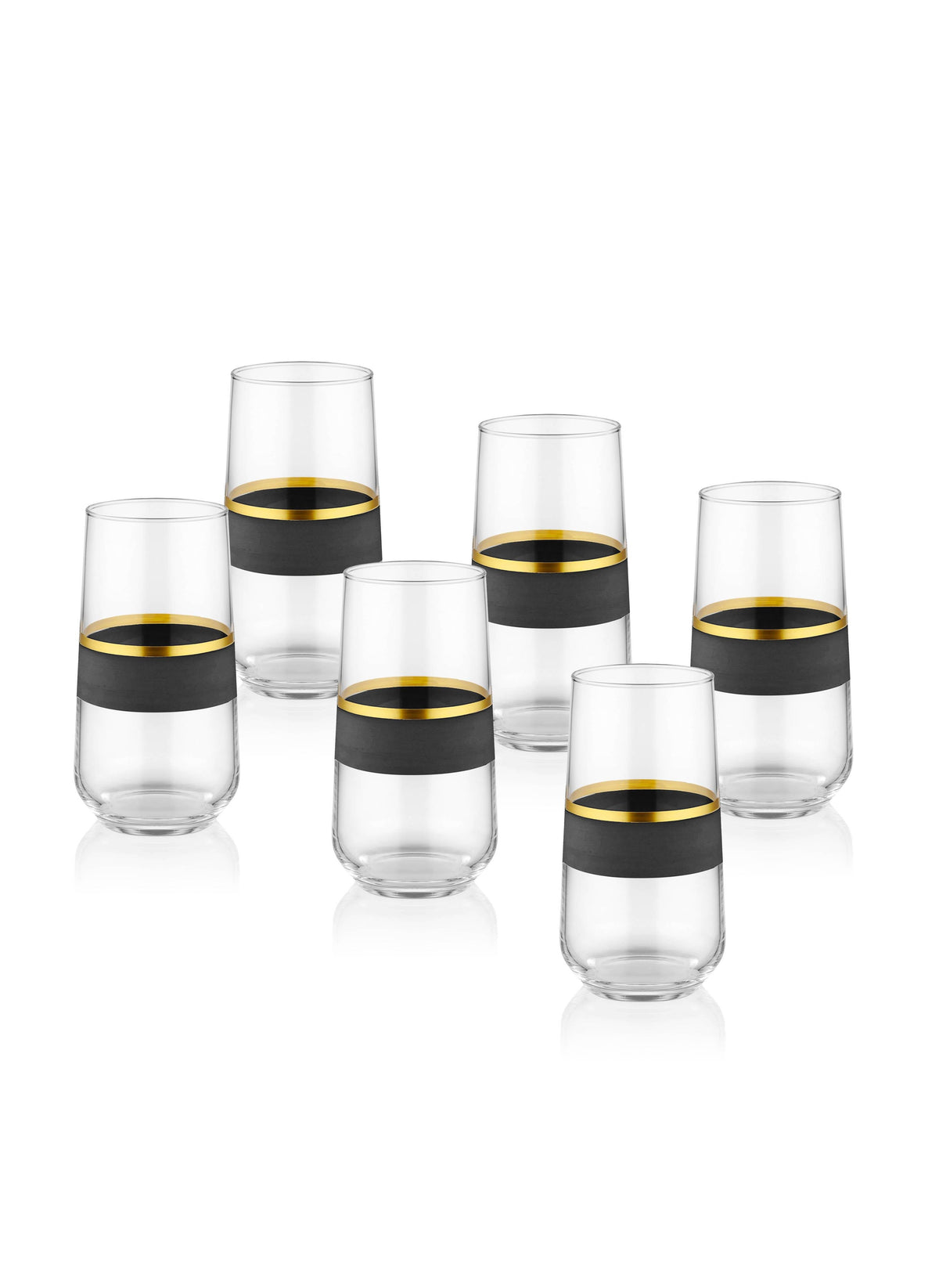 Glow Collection Highball Glasses (Set of 6)