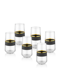 Glow Collection Highball Glasses (Set of 6)