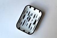 Stripe Collection Enamel Rectangular Serving And Roasting Dish