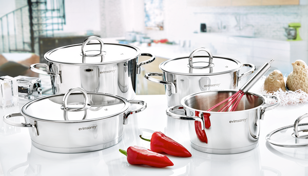 Elit Collection 8-piece Stainless Steel Cookware Set
