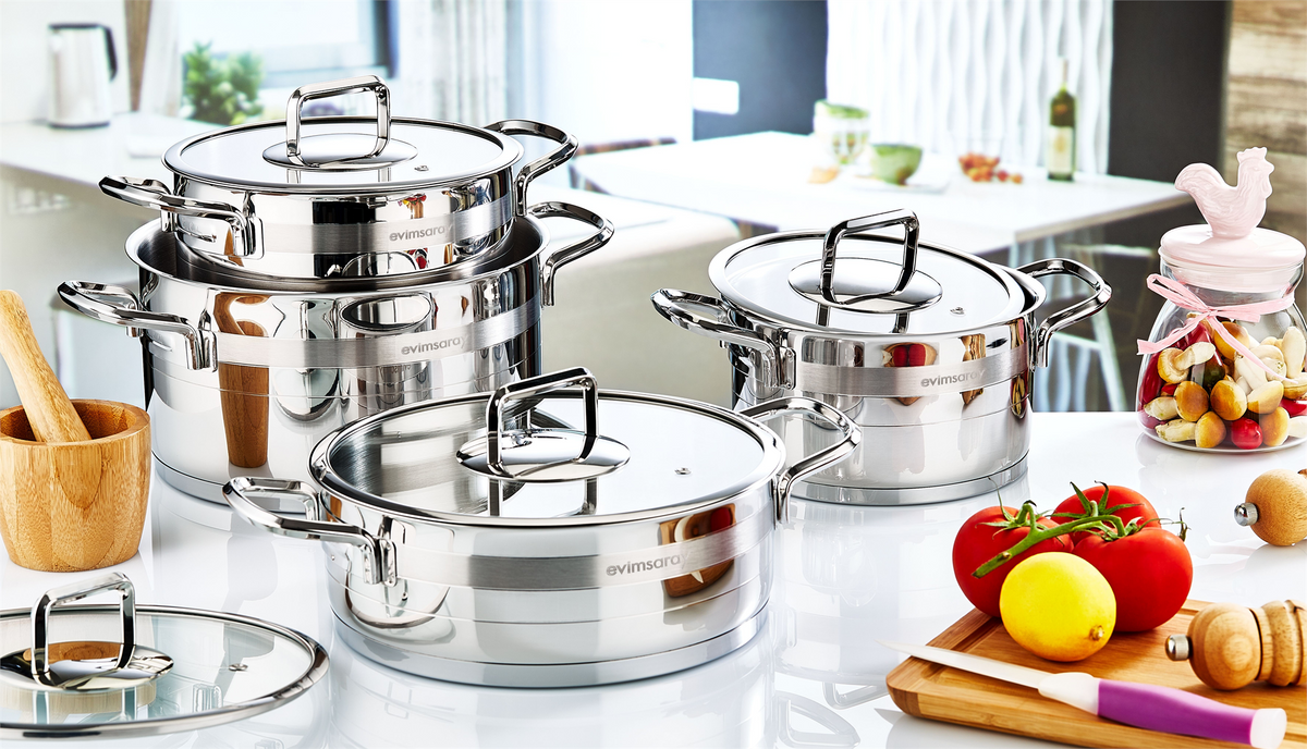 Safir Collection Stainless Steel Casserole