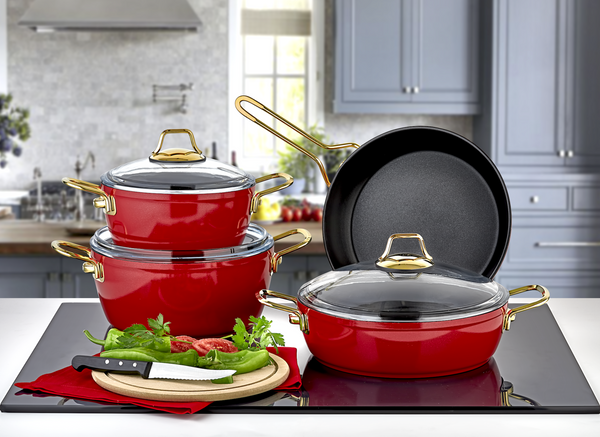 Grande Collection 7-Piece Non-Stick Granite Cookware Set