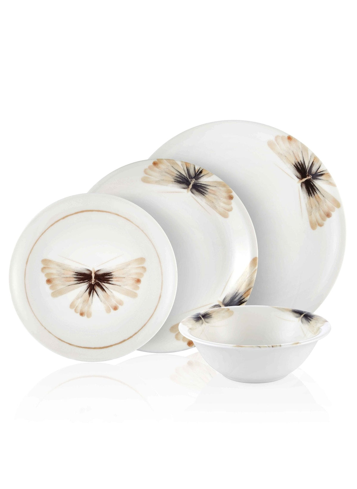 Dreamy Collection 24-Piece Porcelain Dinner Set
