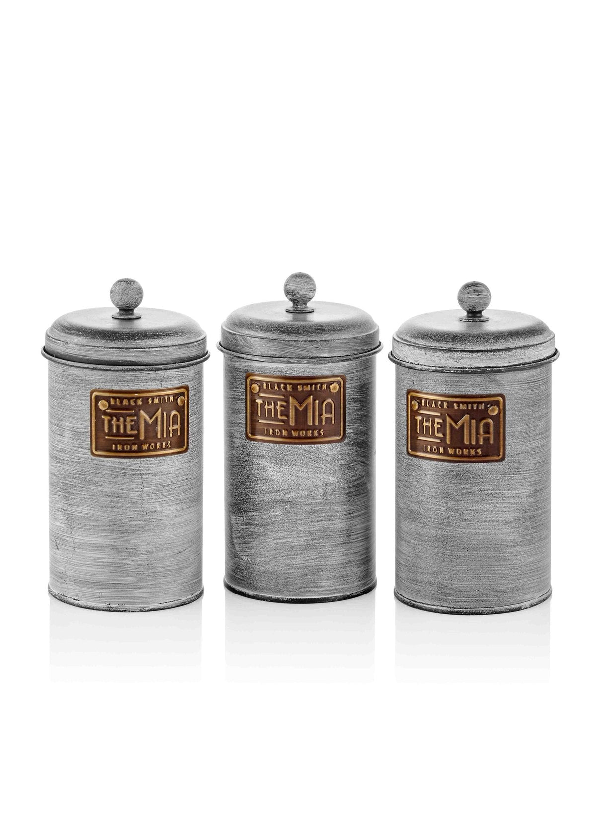 Stone Collection Coffee, Tea, And Sugar Canister Set - 22 cm (H)