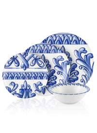Amalfi Collection 24-Piece Porcelain Dinner Set